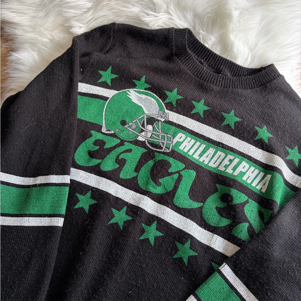 Philadelphia Eagles Black and Green Sweater